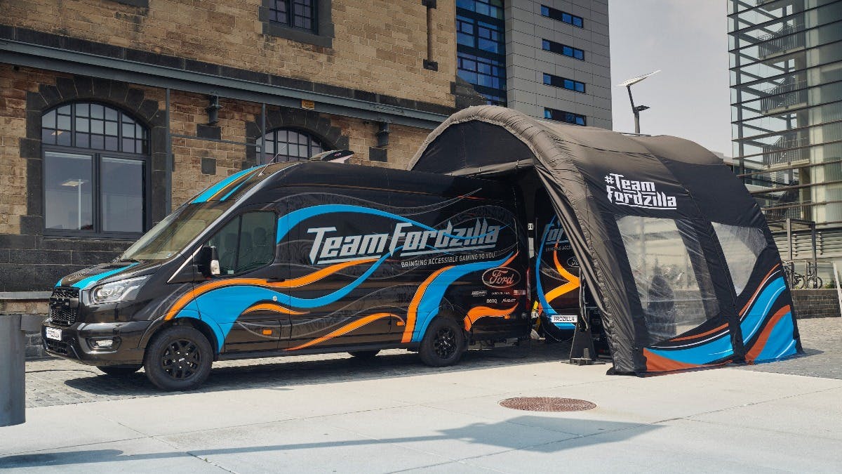 TEAM FORDZILLA ‘GAMING TRANSIT’ ROAD TRIP ARRIVES IN THE UK BRINGING ACCESSIBLE FUN TO YOUNG GAMERS, IN PARTNERSHIP WITH SEGA