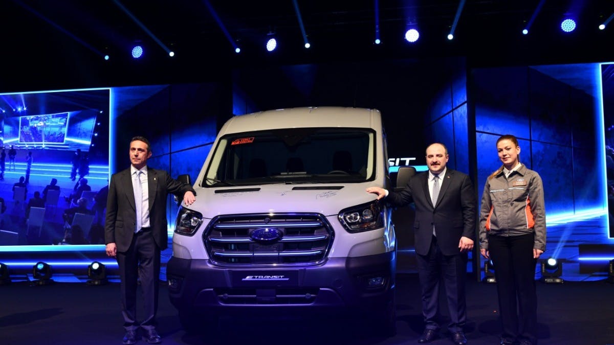 FIRST E-TRANSIT MODELS ROLL OFF PRODUCTION LINE