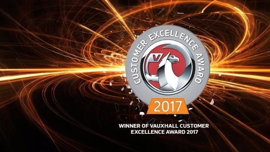 Proud Winners of the Vauxhall Customer Service Award 2017