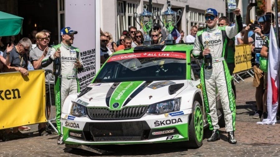 ADAC Rallye Deutschland: Double Victory in WRC 2 For SKODA