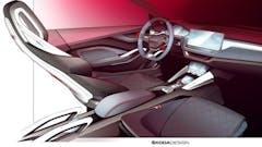 ŠKODA releases design video and interior sketches of VISION RS