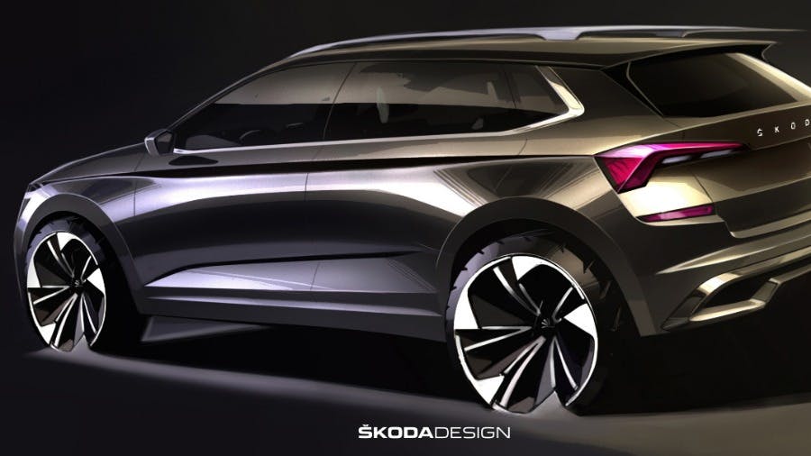 ŠKODA Releases First Sketches of KAMIQ