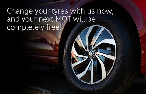 Get a Free MOT with all tyre changes